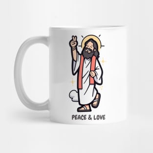 Jesus Peace and Love. Mug